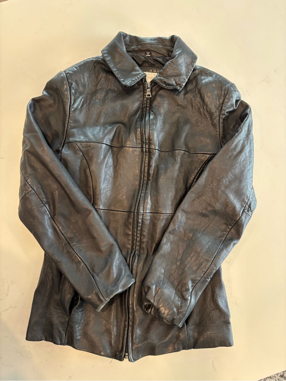 Vintage Jones New York Black Leather Jacket - Picture 2 of 13